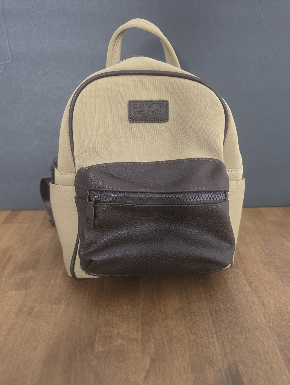 Destination By Sharif Mini Backpack Neoprene And Vegan Leather